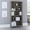 Bush Business Furniture Salinas Tall 5 Shelf Bookcase in Driftwood Gray SAB132DG-03